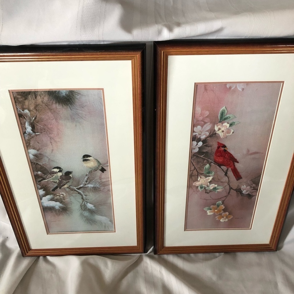 Lena Liu Crewel Framed Art